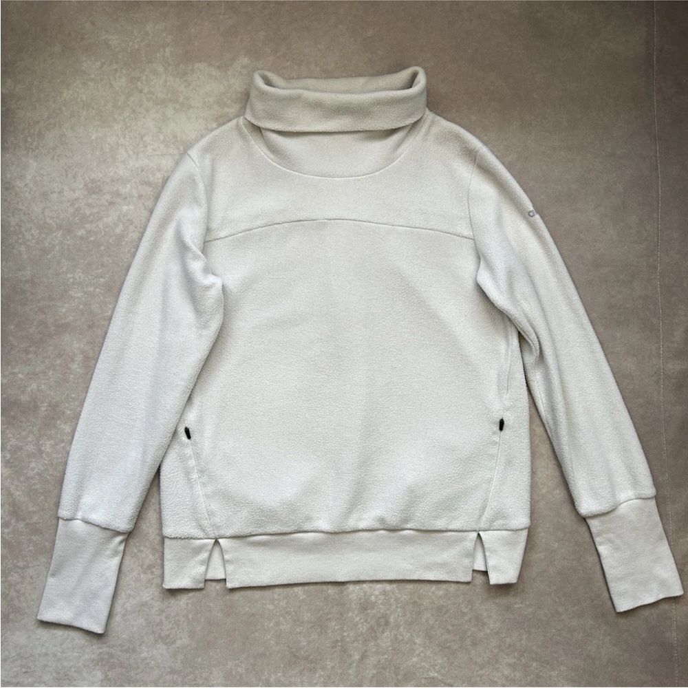 ALO Yoga Cream Cowl Neck Sweater